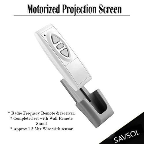 Lumi 3D Grey Motorised Projector Screen (16:9 Format) - Supports Full HD 1080P 3D and 4K Ready Technology