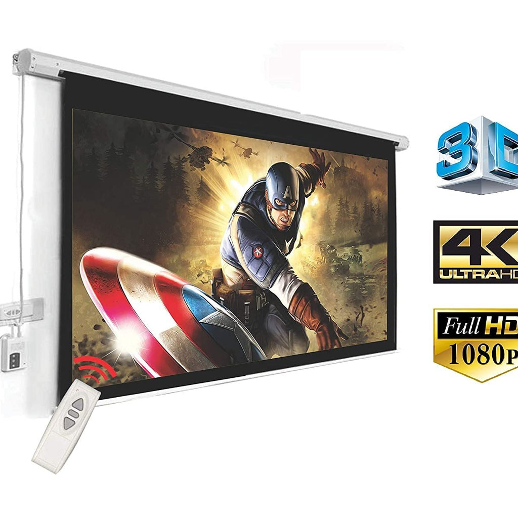 Lumi Motorised Projector Screen (16:9 Format) - Supports Ultra HD-3D-4K